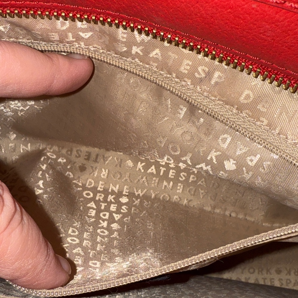 Kate Spade Red Leather Lana Satchel - Picture 11 of 14